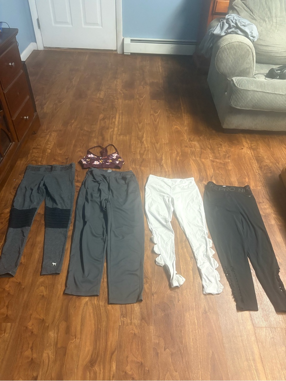 Size small athletic leggings and sports bra bundle